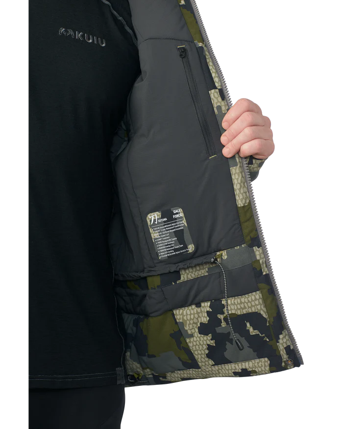 KUIU Kutana Gale Force Hooded Jacket | Verde