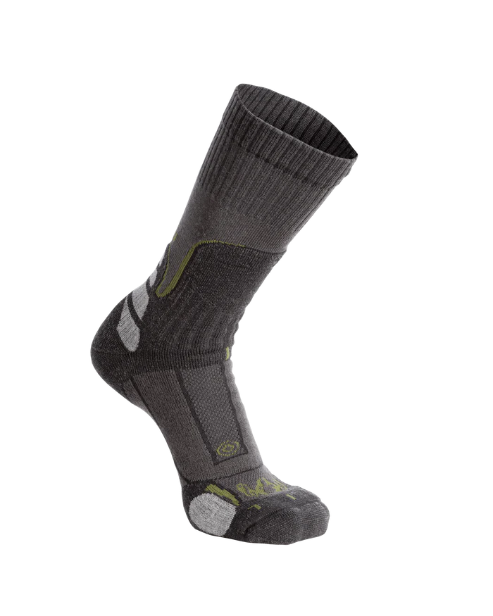 Ultra Merino Midweight Mountain Sock | Grey Green