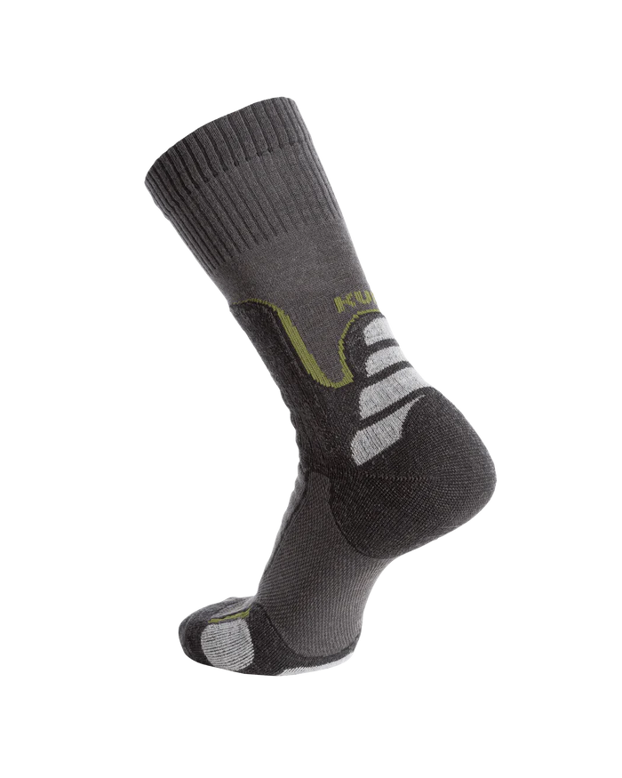 Ultra Merino Midweight Mountain Sock | Grey Green