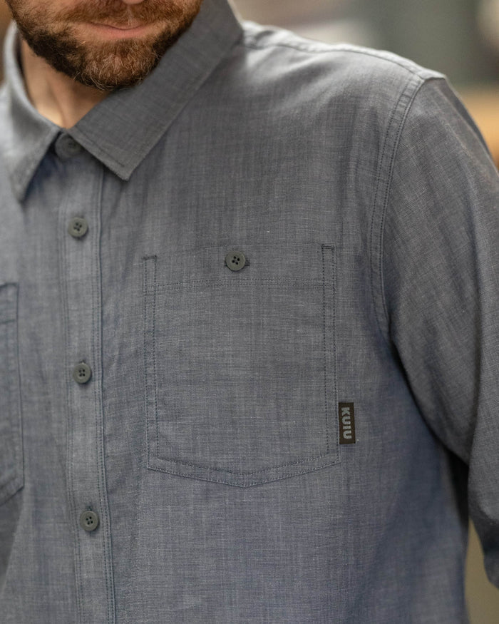 Terrace LS Shirt | Storm Chambray