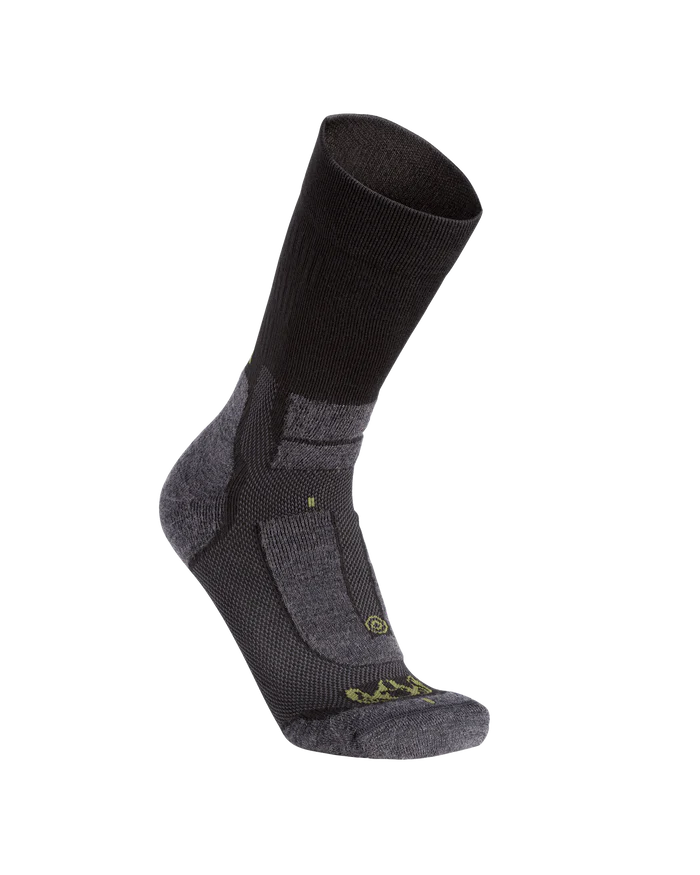 StrongWool Hybrid Crew Sock | Grey Green