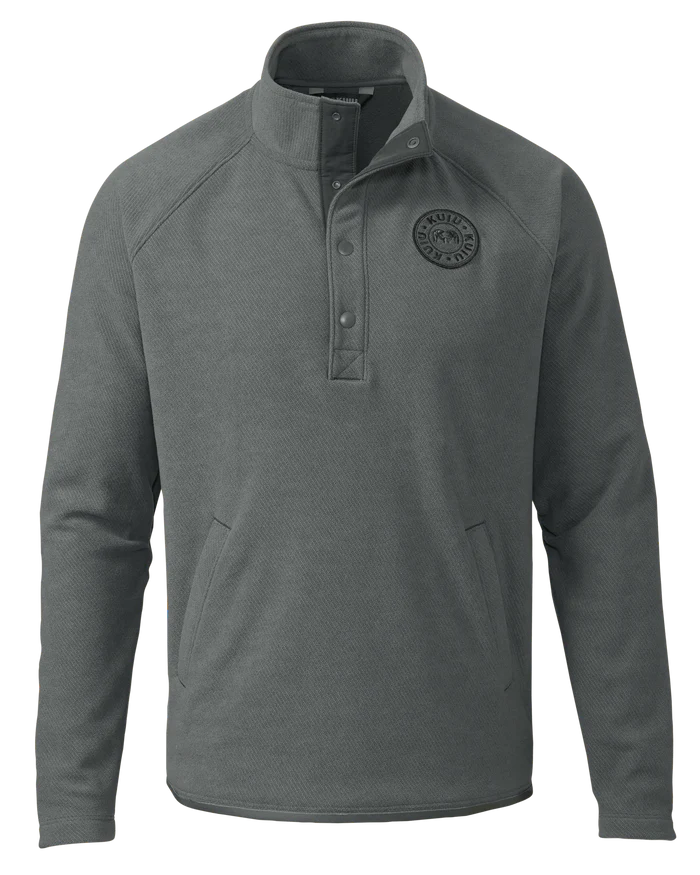 Cascade Twill Fleece Pullover | Gunmetal