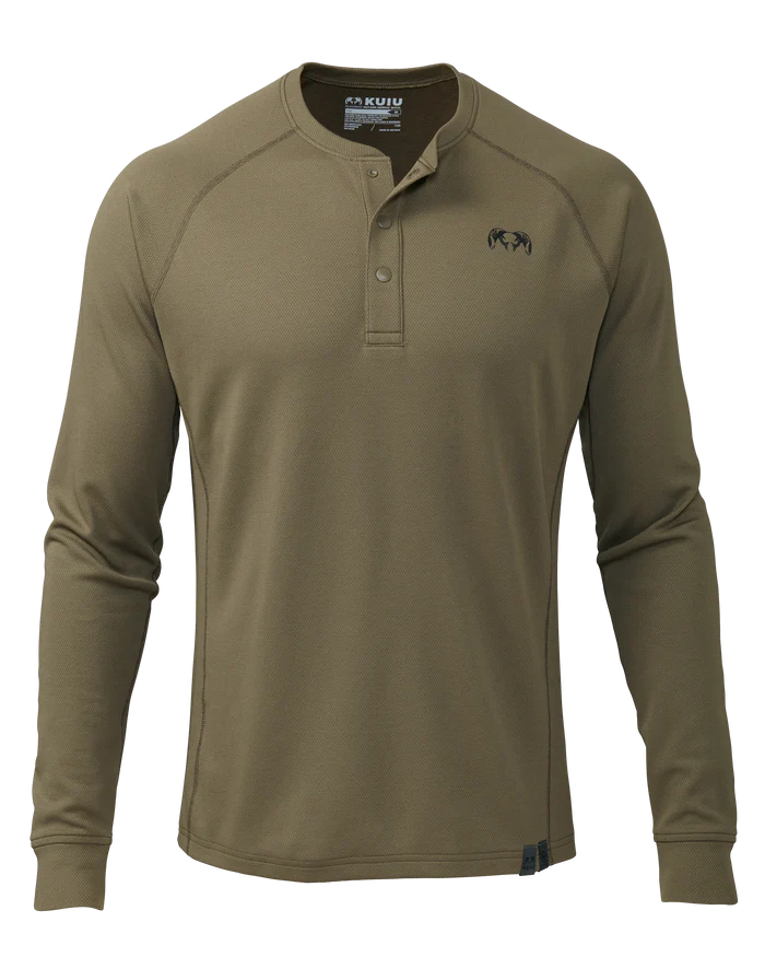 PRO Merino 200 Henley | Ash