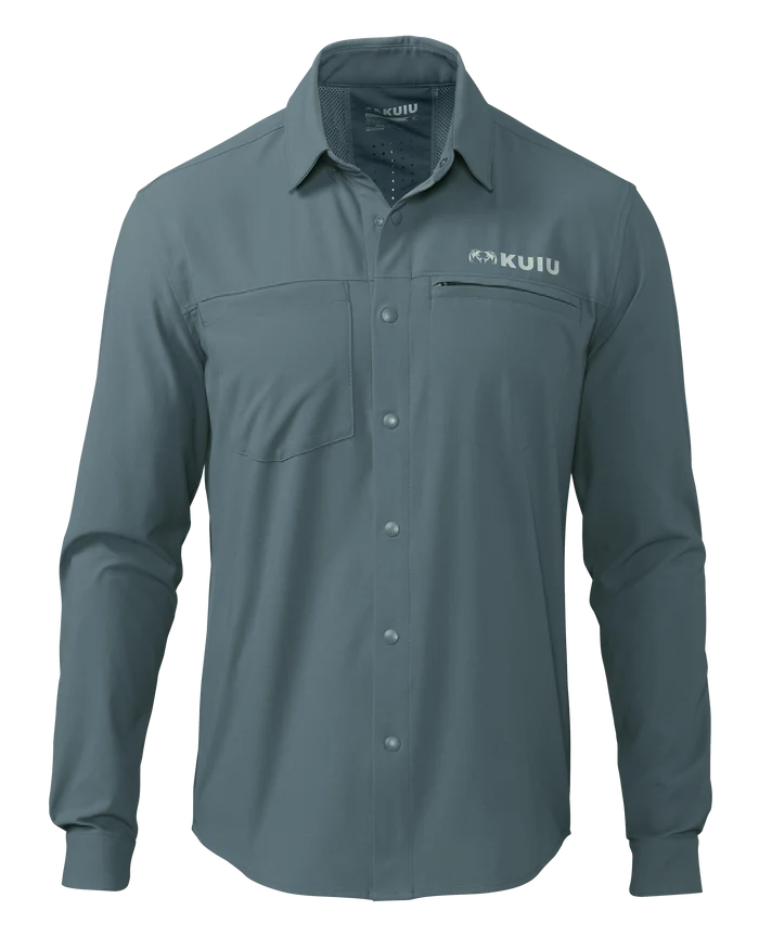 Mesa Vented LS Snap Shirt | Storm