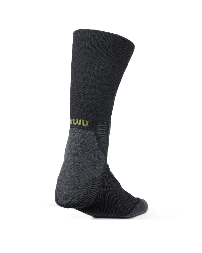 StrongWool Hybrid Crew Sock | Grey Green