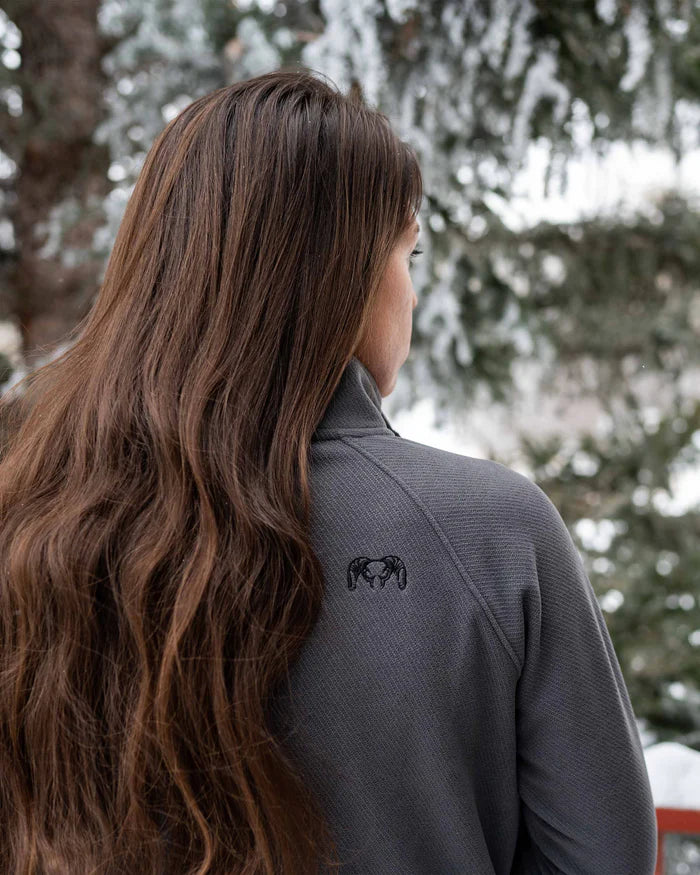 Women's Cascade Twill Fleece Pullover | Olive