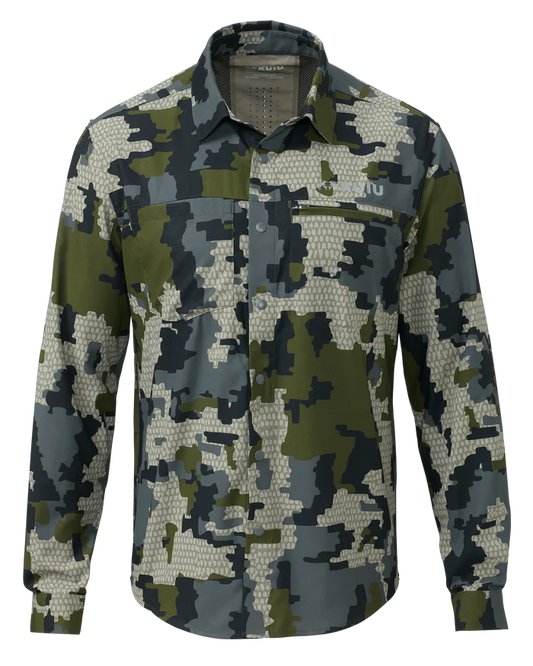 Mesa Vented LS Snap Shirt | Verde