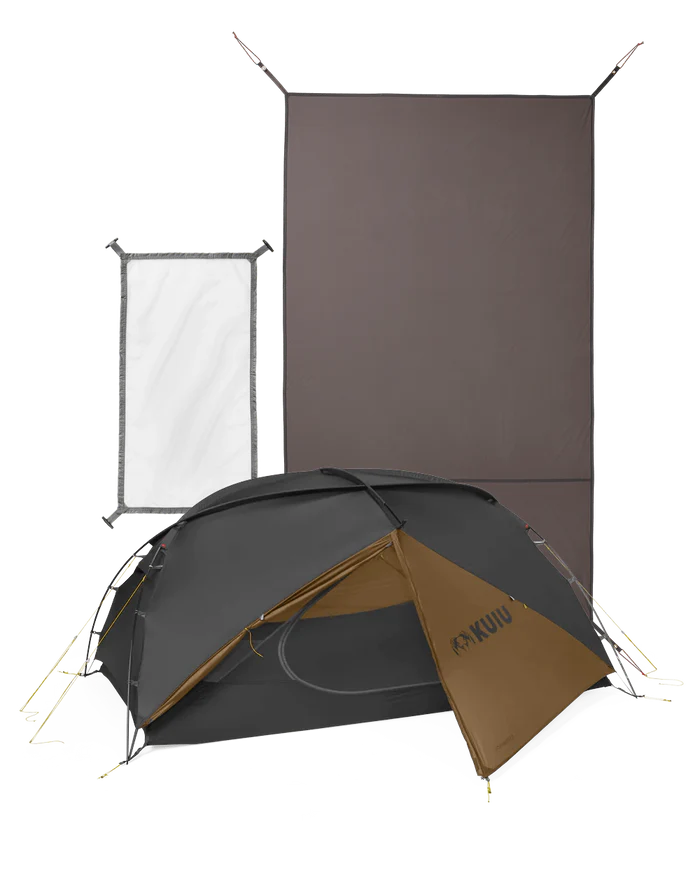 Mountain Star 2 Person Tent Set | Gunmetal-Camel