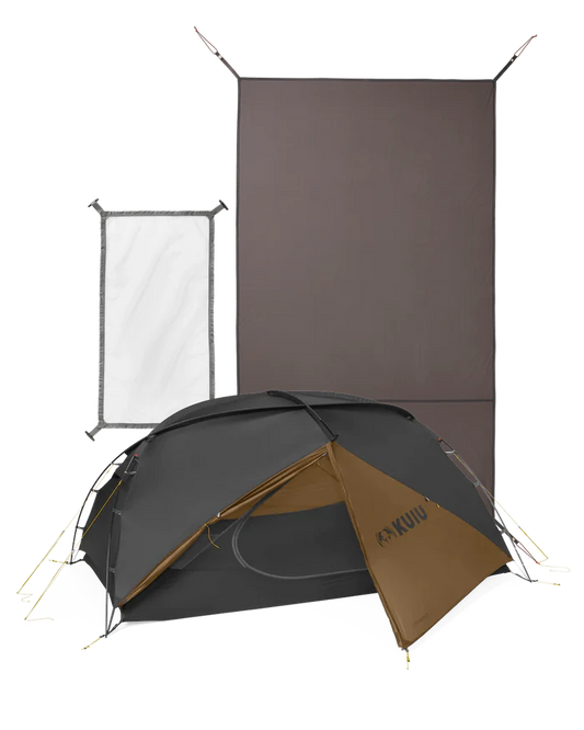 Mountain Star 2 Person Tent Set | Gunmetal-Camel