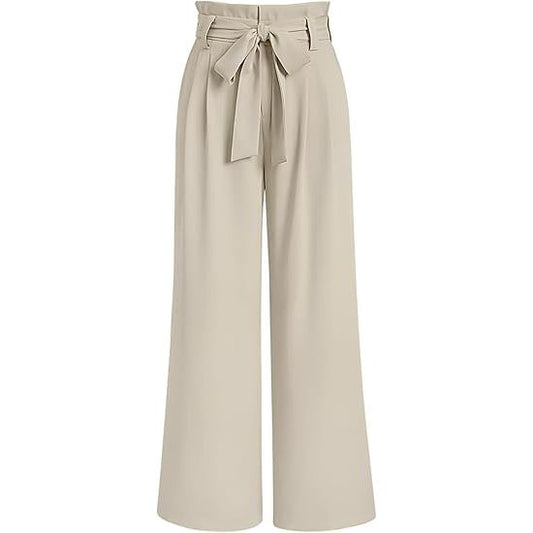 Women's wide leg high waist casual pants