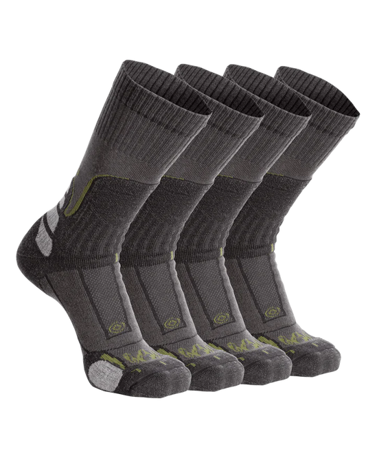 Ultra Merino Midweight Mountain Sock 4-Pair Pack | Grey Green