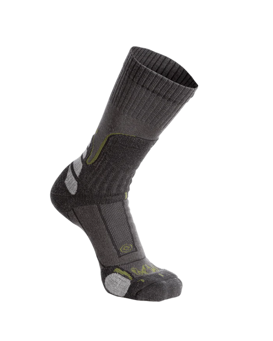 Ultra Merino Midweight Mountain Sock | Grey Green