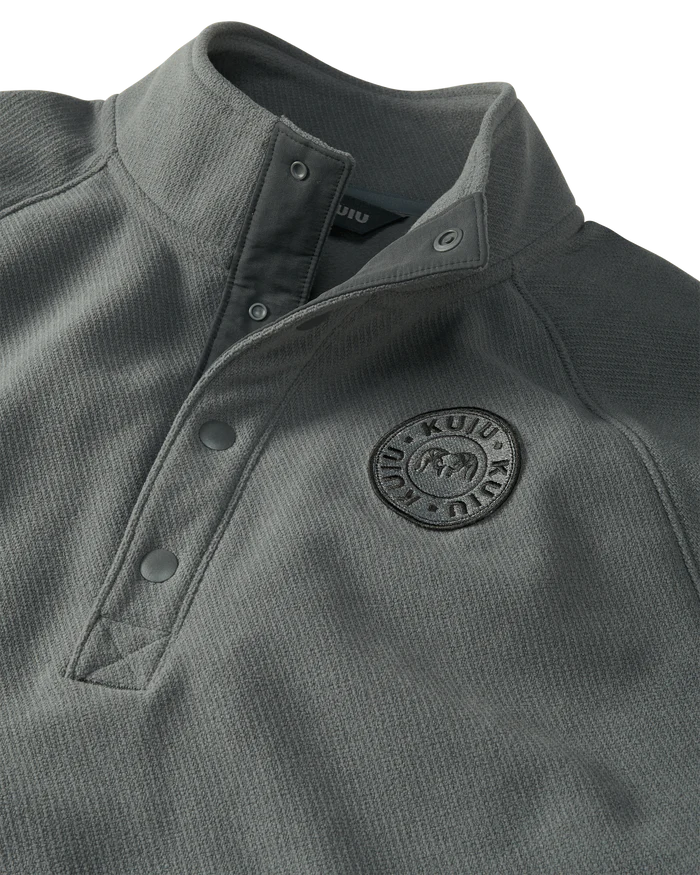 Cascade Twill Fleece Pullover | Gunmetal