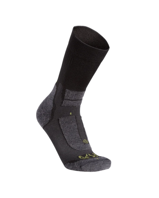 StrongWool Hybrid Crew Sock | Grey Green