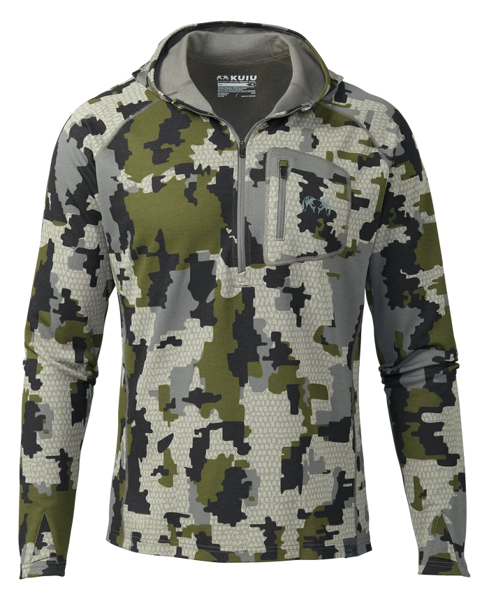 PRO Merino 200 Zip-T Hoodie | Verde