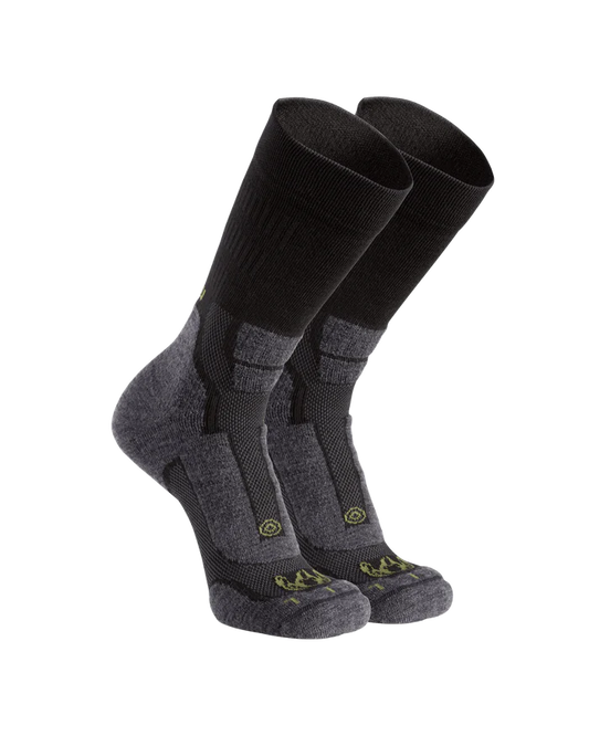 StrongWool Hybrid Crew Sock 2-Pair Pack | Grey Green
