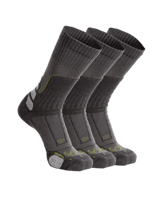 Ultra Merino Midweight Mountain Sock 3-Pair Pack | Grey Green