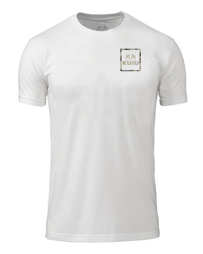 Vertical Vias Flag T-Shirt | White